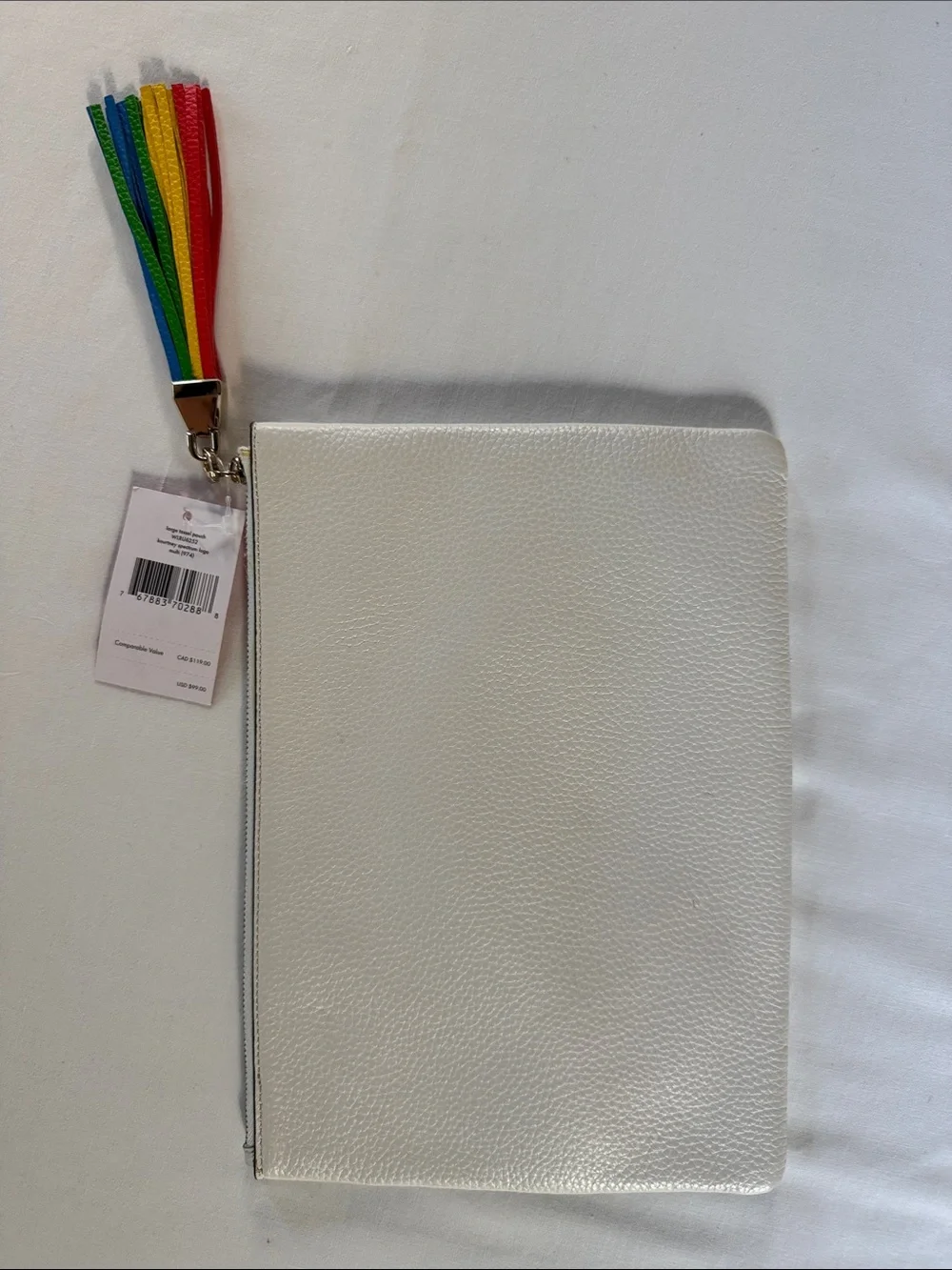 kate spade white leather